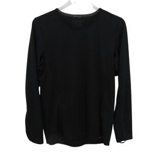 Patagonia Women Large Capilene Baselayer Midweight Solid Black Long Sleeve Shirt
